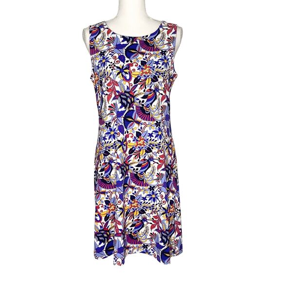 Jude Connally Dresses & Skirts - Jude Connally Beth Multicolor Hummingbird Print Shift Dress Medium